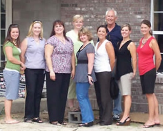 Interior designers doing design work for local charities